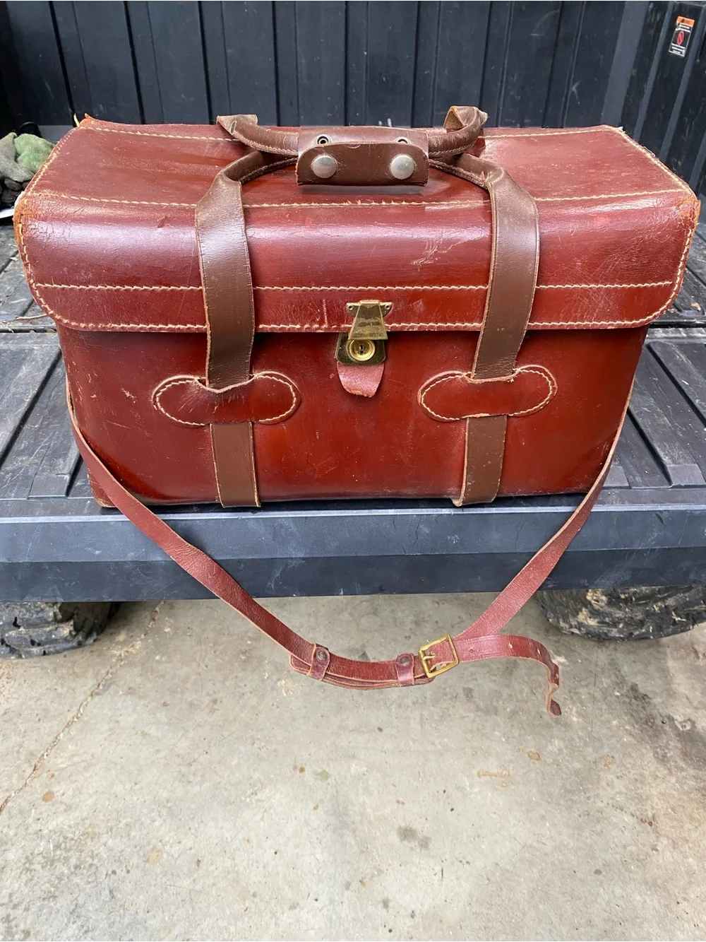 Vintage Leather Camera bag